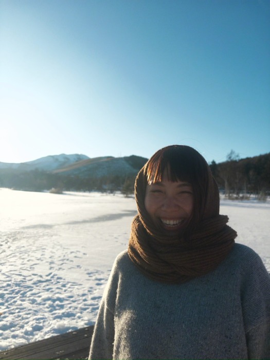 笑顔の女性