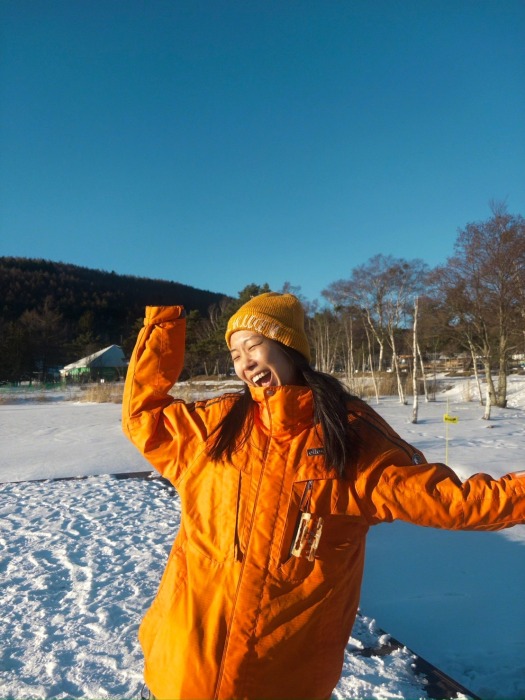 笑顔の女性