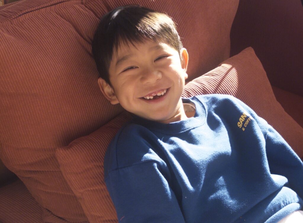 笑顔の男の子