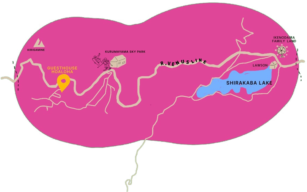 車山高原の地図